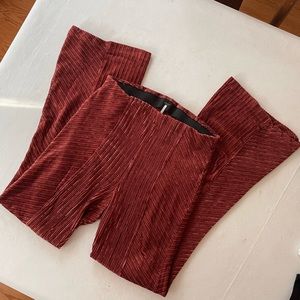 Slim Pull-on Velvet Flare Pants by Free People